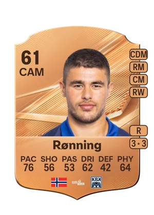 Rønning - 61 - Rare EA FC 27 card
