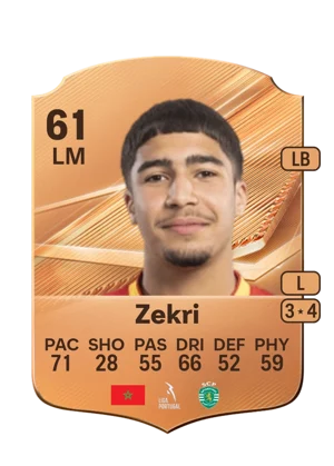 Zekri - 61 - Rare EA FC 27 card