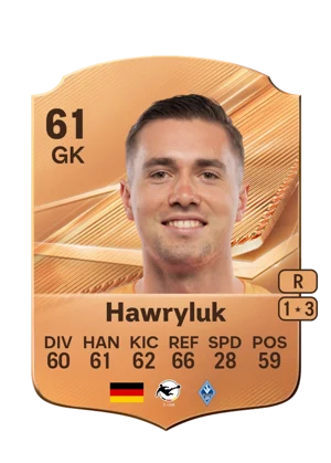 Hawryluk - 61 - Rare EA FC 27 card