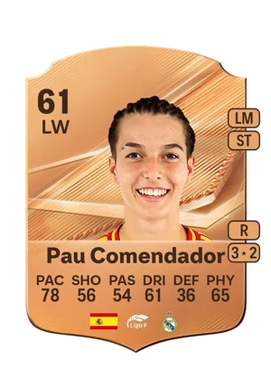Pau Comendador - 61 - Rare EA FC 27 card