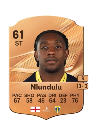 Nlundulu - 61 - Rare EA FC 27 card