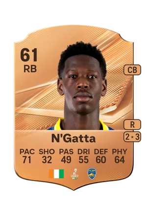 N'Gatta - 61 - Rare EA FC 27 card