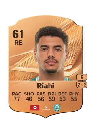 Riahi - 61 - Rare EA FC 27 card