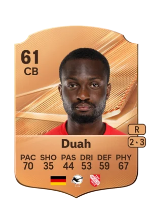 Duah - 61 - Rare EA FC 27 card
