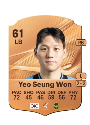 Yeo Seung Won - 61 - Rare EA FC 27 card