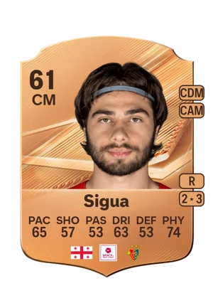 Sigua - 61 - Rare EA FC 27 card
