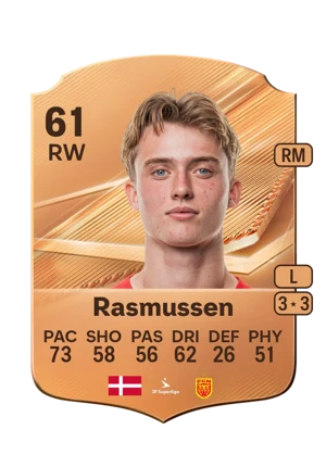 Rasmussen - 61 - Rare EA FC 27 card
