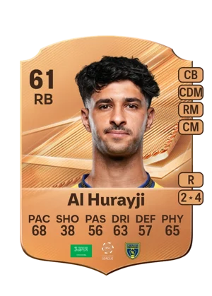 Al Hurayji - 61 - Rare EA FC 27 card