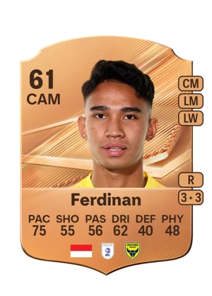 Ferdinan - 61 - Rare EA FC 27 card
