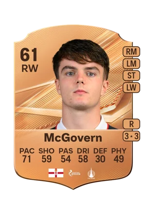 McGovern - 61 - Rare EA FC 27 card