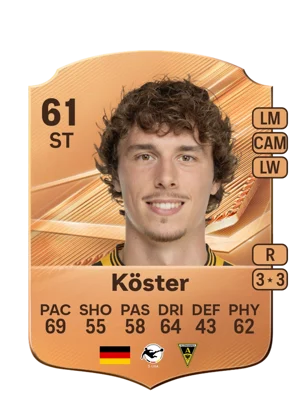 Köster - 61 - Rare EA FC 27 card
