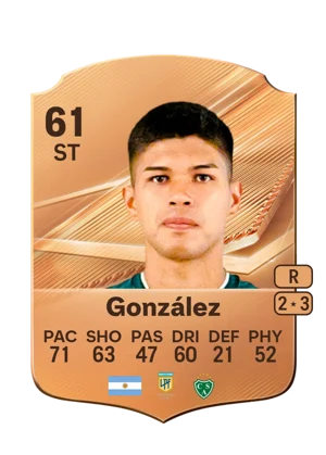González - 61 - Rare EA FC 27 card