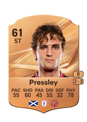 Pressley - 61 - Rare EA FC 27 card