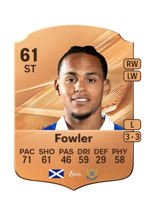 Fowler - 61 - Rare EA FC 27 card