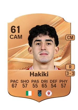 Hakiki - 61 - Rare EA FC 27 card