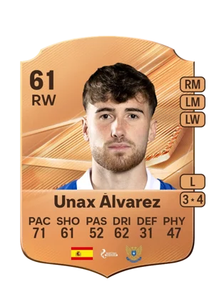 Unax Álvarez - 61 - Rare EA FC 27 card