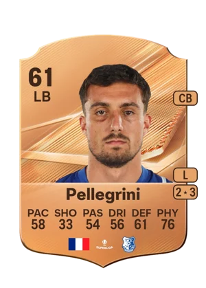 Pellegrini - 61 - Rare EA FC 27 card