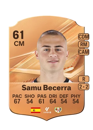 Samu Becerra - 61 - Rare EA FC 27 card