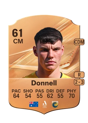 Donnell - 61 - Rare EA FC 27 card