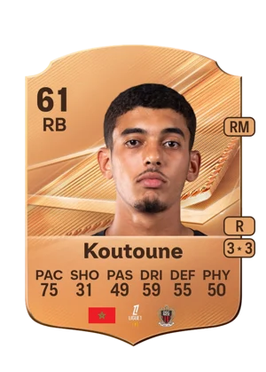 Koutoune - 61 - Rare EA FC 27 card