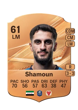 Shamoun - 61 - Rare EA FC 27 card