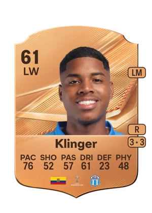 Klinger - 61 - Rare EA FC 27 card