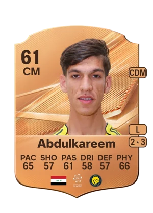 Abdulkareem - 61 - Rare EA FC 27 card