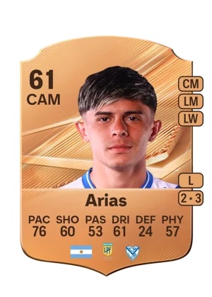 Arias - 61 - Rare EA FC 27 card
