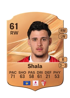 Shala - 61 - Rare EA FC 27 card