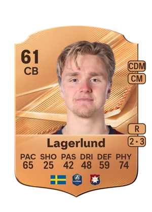 Lagerlund - 61 - Rare EA FC 27 card