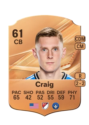 Craig - 61 - Rare EA FC 27 card
