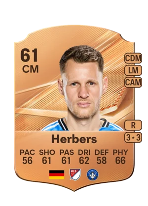 Herbers - 61 - Rare EA FC 27 card