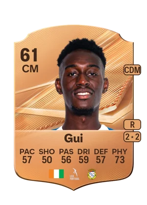 Gui - 61 - Rare EA FC 27 card