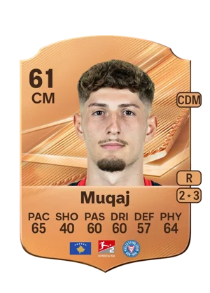 Muqaj - 61 - Rare EA FC 27 card