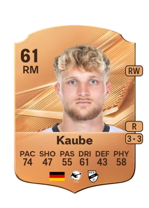 Kaube - 61 - Rare EA FC 27 card