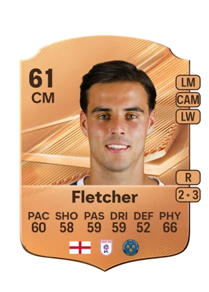 Fletcher - 61 - Rare EA FC 27 card