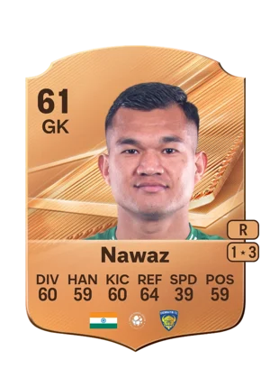 Nawaz - 61 - Rare EA FC 27 card