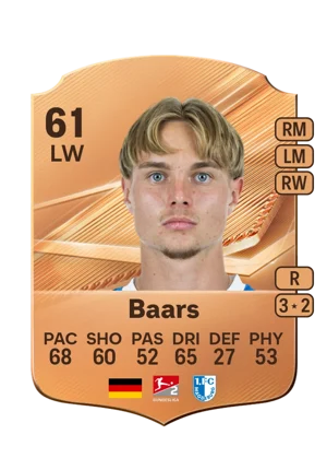 Baars - 61 - Rare EA FC 27 card