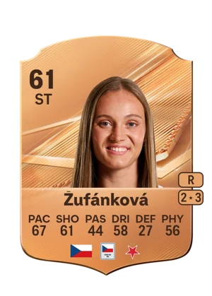 Žufánková - 61 - Rare EA FC 27 card