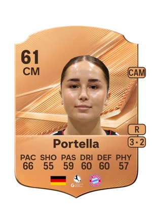 Portella - 61 - Rare EA FC 27 card