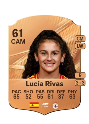Lucía Rivas - 61 - Rare EA FC 27 card