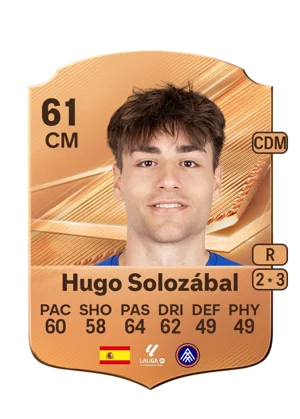 Hugo Solozábal - 61 - Rare EA FC 27 card