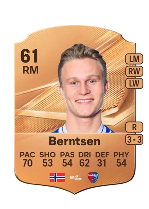 Berntsen - 61 - Rare EA FC 27 card