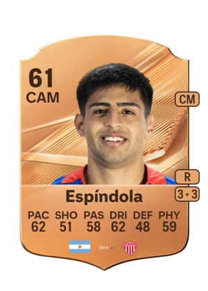 Espíndola - 61 - Rare EA FC 27 card