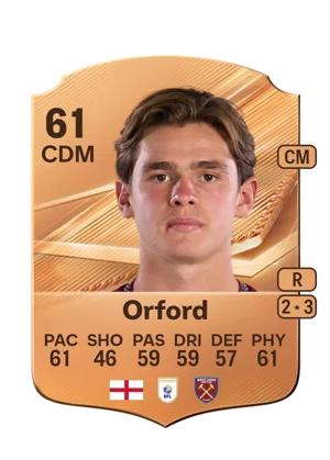Orford - 61 - Rare EA FC 27 card