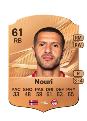 Nouri - 61 - Rare EA FC 27 card