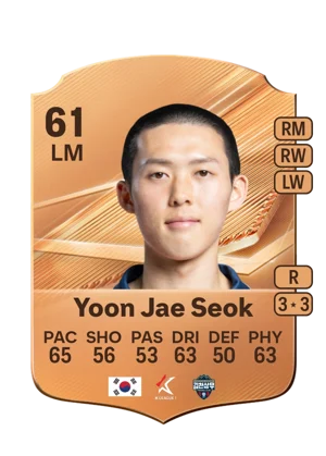 Yoon Jae Seok - 61 - Rare EA FC 27 card