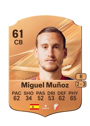 Miguel Muñoz - 61 - Rare EA FC 27 card