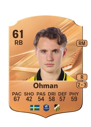 Öhman - 61 - Rare EA FC 27 card