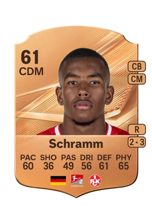 Schramm - 61 - Rare EA FC 27 card